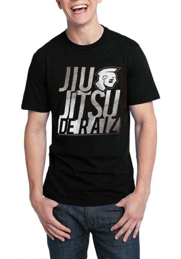 Jiu Jitsu De Raiz Half Sleeve Black T-Shirt