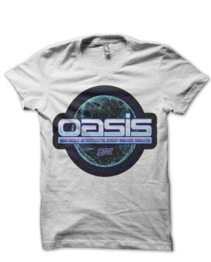 oasis ready player one white tshirt