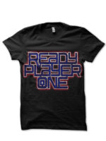 ready player one black tshirt