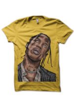 travis scott yellow tshirt