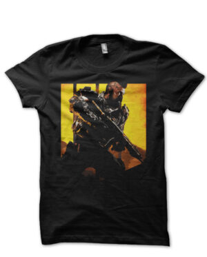 Call of Duty Black Half Half Sleeve T-Shirt