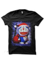 doraemon black tshirt