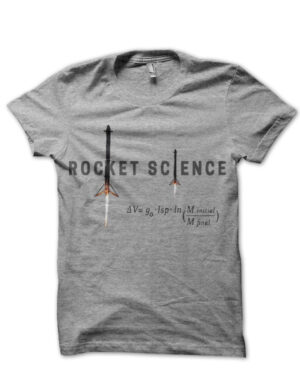 rocket science grey tshirt