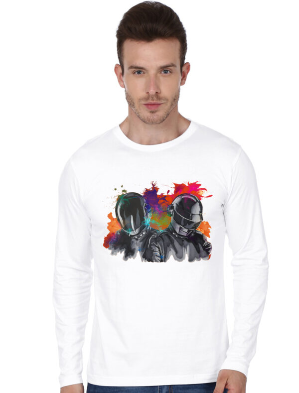 Daft Punk Paint Splatter T-Shirt - Image 3