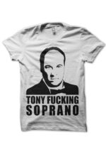 tony soprano white tshirt