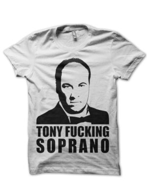 tony soprano white tshirt