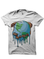 travis scott earth white tshirt