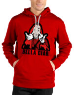 bella ciao money heist red hoodie