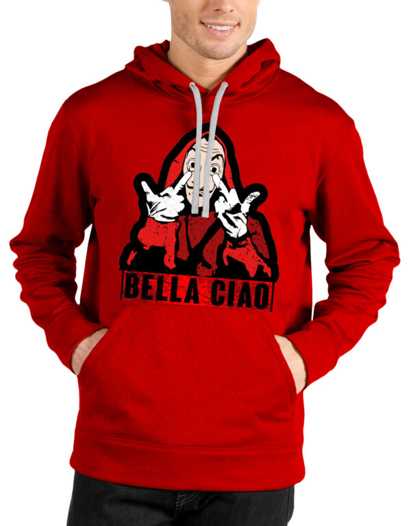 bella ciao money heist red hoodie