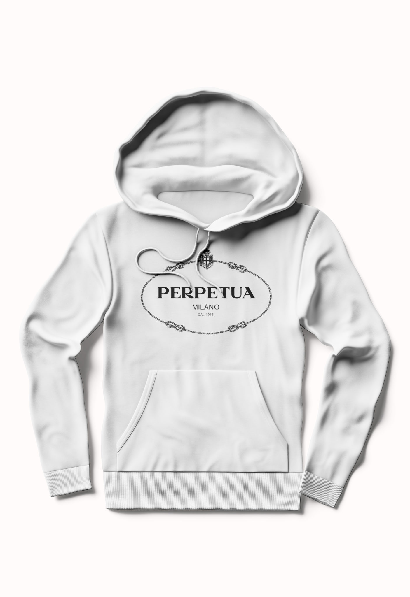 prada white hoodie