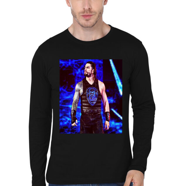 Roman Reigns Black Full Sleeve T-Shirt