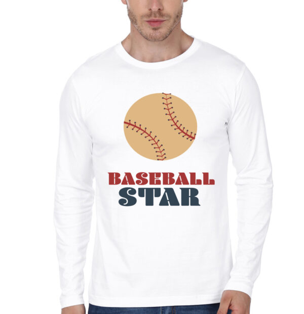 Baseball Star Full Sleeve T-Shirt