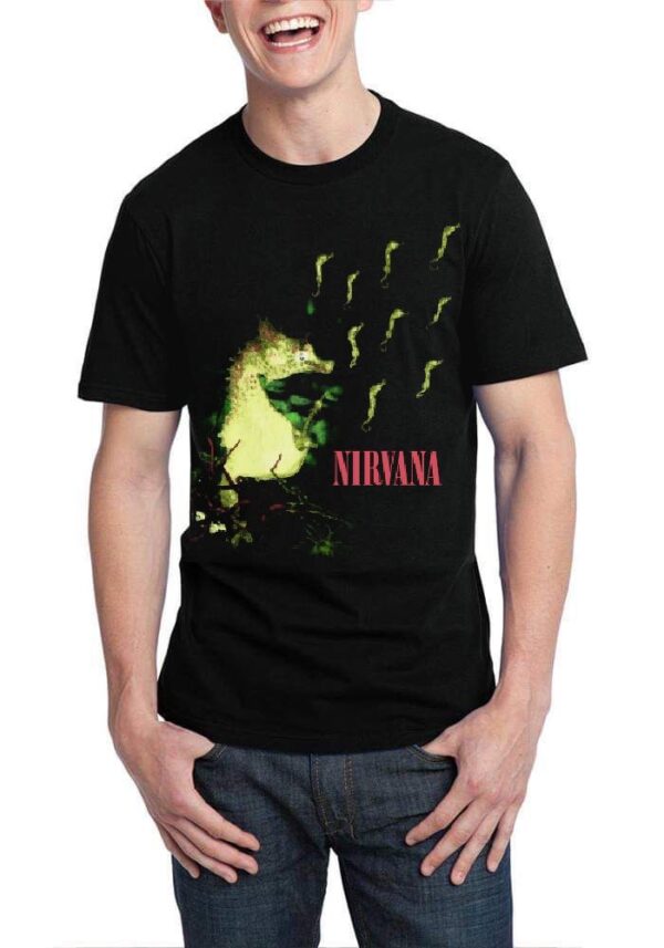 Nirvana 1993 All Apologies Seahorse T-Shirt