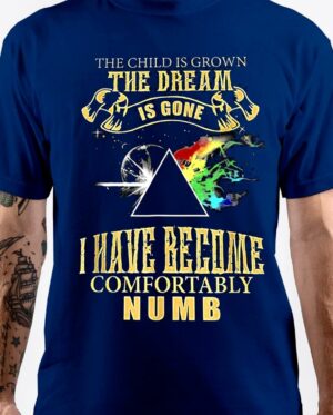 The Child Is Grown Half Sleeve Royal Blue T-Shirt