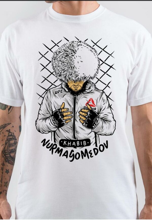 Khabib UFC White T-Shirt