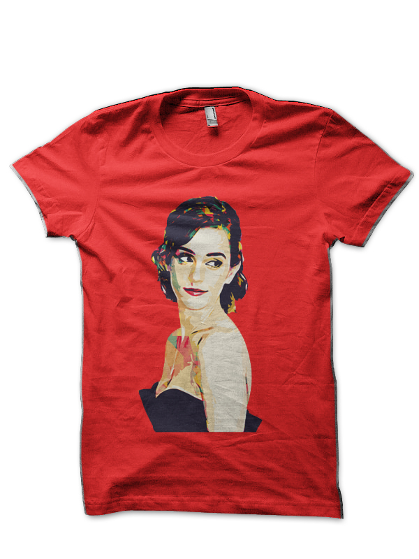 Emma Watson Red T Shirt Supreme Shirts