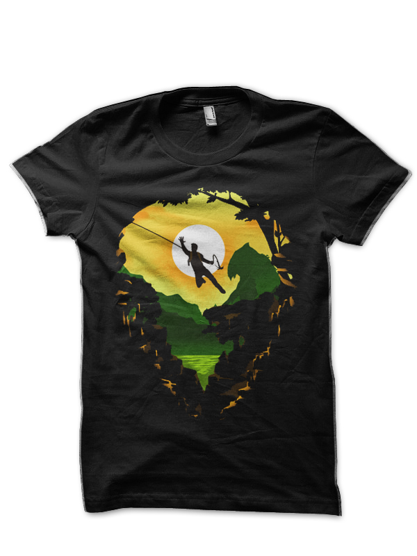 Uncharted Nathan Drake Black T-Shirt