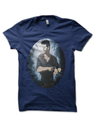 Uncharted Nathan Drake Navy Blue T-Shirt