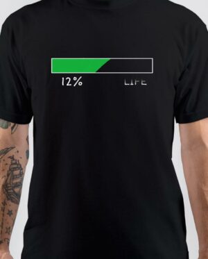 12% Life Black T-Shirt
