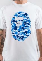 Blue Bape Camo White T-Shirt