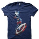Captain America Navy Blue T-Shirt