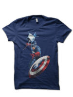 Captain America Navy Blue T-Shirt