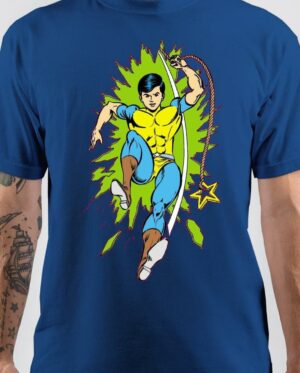 Captain Dhruv Raj Comics Royal Blue T-Shirt