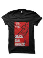 Cobra Kai Kicks Get Chicks Black T-Shirt