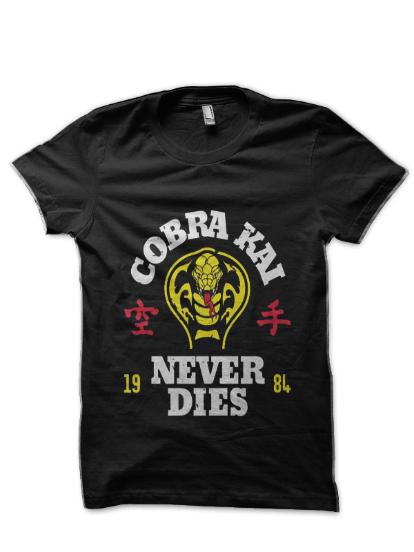 Cobra Kai Never Die Black T-Shirt