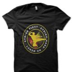 Cobra Kai Strike First Strike Hard No mercy Black T-Shirt