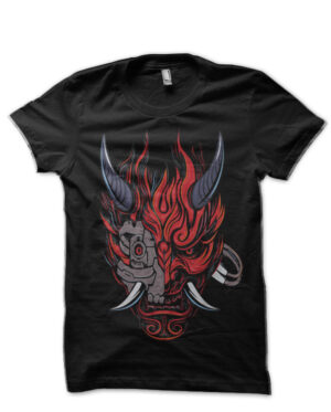 Cyber Punk samurai Black T-Shirt
