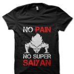 Dragon Ball Z No Pain No Super Saiyan Black T-Shirt