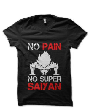 Dragon Ball Z No Pain No Super Saiyan Black T-Shirt