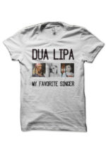 Dua Lipa White T-Shirt