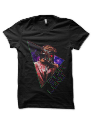 Guardians Of The Galaxy Star Lord Black T-Shirt
