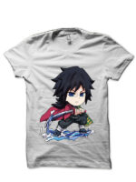 Giyu Demon Slayer White T-Shirt