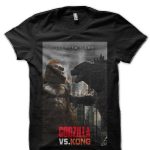 Godzilla Vs King Kong Black T-Shirt