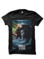 Godzilla Vs King Kong Black T-Shirt