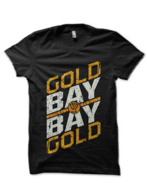 Gold Bay Bay Gold Adam Cole Black T-Shirt