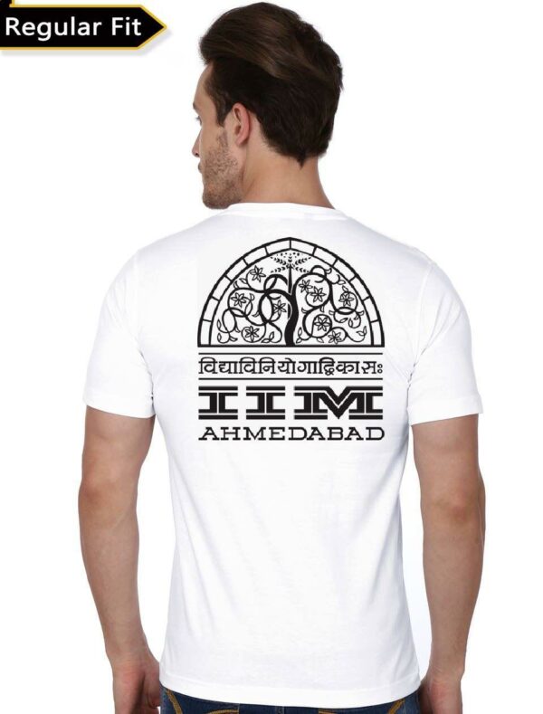 IIM Ahemdabad White T-Shirt back