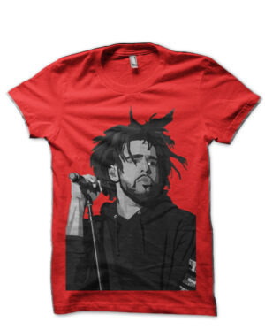 J. Cole Red T-Shirt