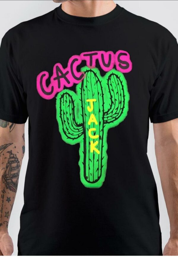 Jack Cactus Black T-Shirt