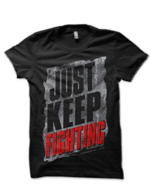 Just Keep Fighting Kevin Owens Black T-Shirt