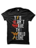 Justice League Black T-Shirt