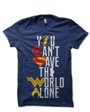 Justice League Navy Blue T-Shirt