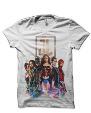 Justice League White T-Shirt