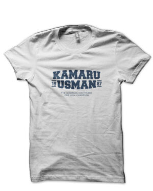 Kamaru Usman White T-Shirt