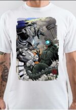 Mechagodzilla Vs Godzilla White T-Shirt