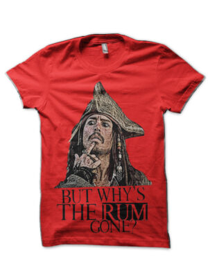 Pirates Of The Caribbean Red T-Shirt