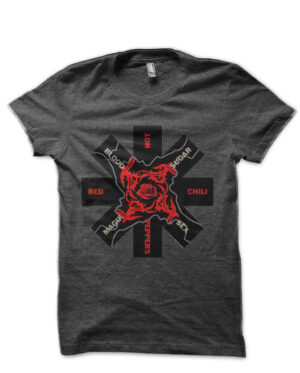 Red Hot Chili Peppers Charcoal Grey Black T-Shirt